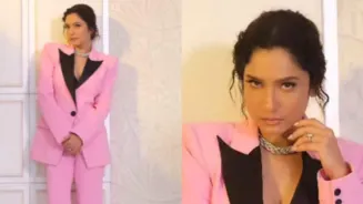 Ankita Lokhande Stuns In Pink Suit