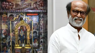 Fan Celebrates Rajinikanth With Temple Posters