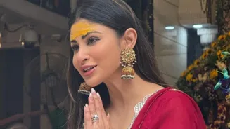 Mouni Roy cherishes Janmashtami devotion.