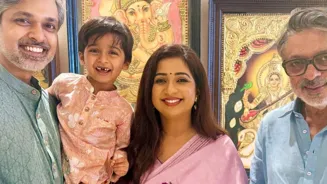 Shreya Ghoshal Celebrates Ganpati With Bhansali
