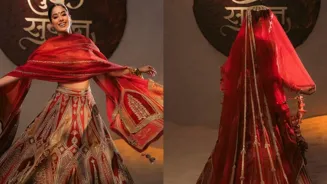 Janhvi Kapoor wows in Masaba's bridal couture