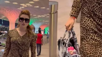 Urvashi Rautela's Dolls Spark Airport Style