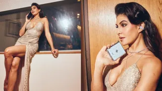 Jacqueline Fernandez Stuns in High Slit Gown