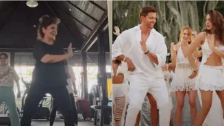 ‘War 2’ fever! Hrithik’s mother nails hook step
