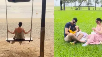 Shraddha Arya Enjoys Goa Trip With Family