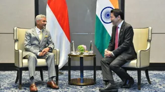 Singapore PM Wong Meets Jaishankar in India