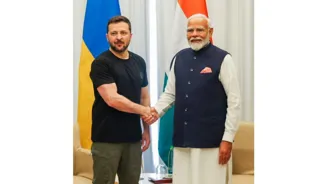 Modi Greets Ukraine On I-Day, Zelenskyy Responds