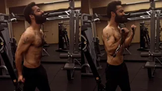 Jr NTR's workout wows fans for new film.