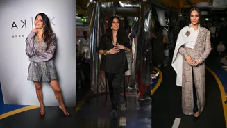 Sonam & Jacqueline at Anamika Khanna's Show