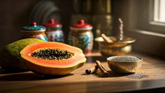 Papaya, Chia, Cinnamon Ease Tummy Troubles