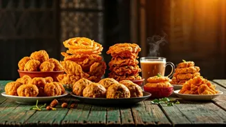 Enjoy 15 Indian Street Food Snacks with Tea