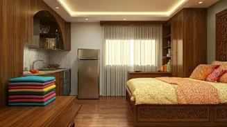 Smart Storage Maximizes Small Indian Homes