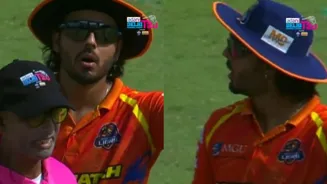 Nitish Rana involved in verbal spat with umpire
