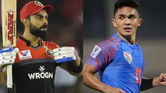 Kohli sent me scores of his fitness tests: Chhetri
