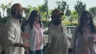 #WATCH: Kohli, Anushka seen hours before Test exit