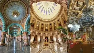 Indian Ceilings Mimic Aurora Borealis Colors