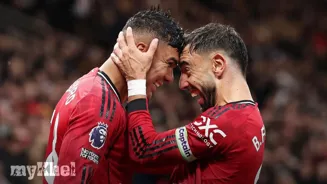 Bruno nets 100th career goal for Manchester United