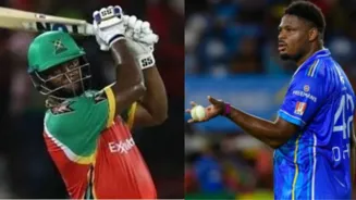 22 runs in 1 ball! RCB star lights up CPL clash