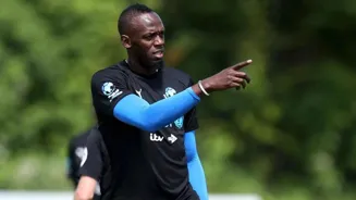 Usain Bolt arrives in India for special event