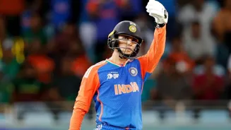 Abhishek equals Raina's six-hitting record