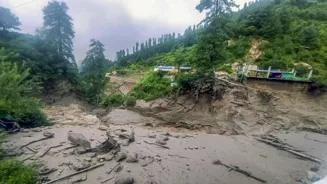 Floods Hit Mandi, Block Highway in Himachal