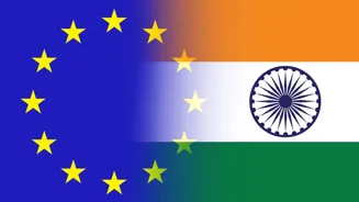 India and EU aim for trade deal by year end.