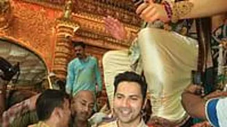 Varun Dhawan Prays at Lalbaugcha Raja