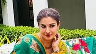 Raveena Tandon's Green Look: Rakhi Ready?