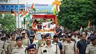 MP CM Yadav Leads Tiranga Yatra in Gwalior