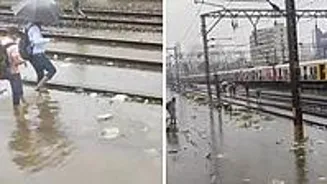 Mumbai Under Red Alert; Trains Disrupted