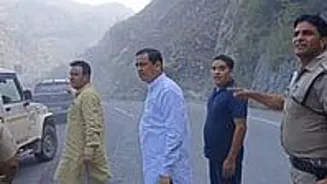 MP Escapes Landslide on Badrinath Highway