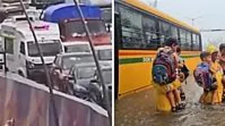 Mumbai Rains: Students Rescued From Stuck Bus