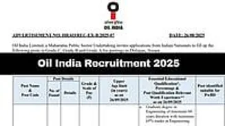 Oil India Opens Engineer, Officer Recruitment