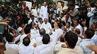 Congress Protests Rahul's Rigging Claim