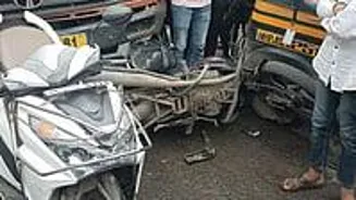 Pune: Truck Crash Injures Two on Highway