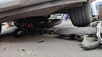 Bus Hits Bike in Thane, Injuring Two
