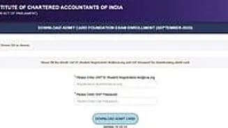 ICAI CA Foundation Sept 2025 Admit Card Out