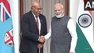 Fijian PM Rabuka Meets Modi in India Today