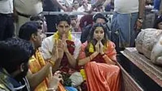 Janhvi and Sidharth Pray Before Song Release