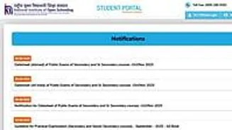 NIOS 2025 Exam Dates Out For Sept-Oct Session